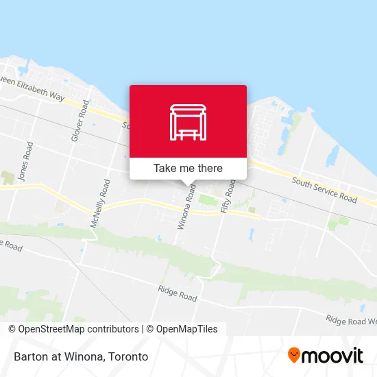 Barton at Winona map