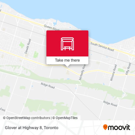 Glover at Highway 8 map