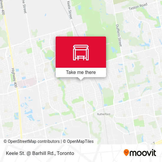 Keele St. @ Barhill Rd. map