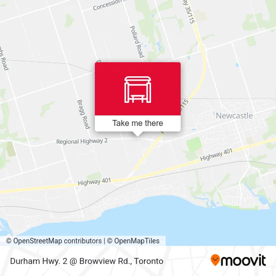 Durham Hwy. 2 @ Browview Rd. map