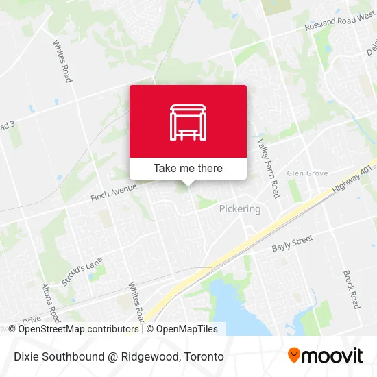 Dixie Southbound @ Ridgewood map
