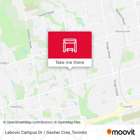 Lebovic Campus Dr / Gesher Cres plan