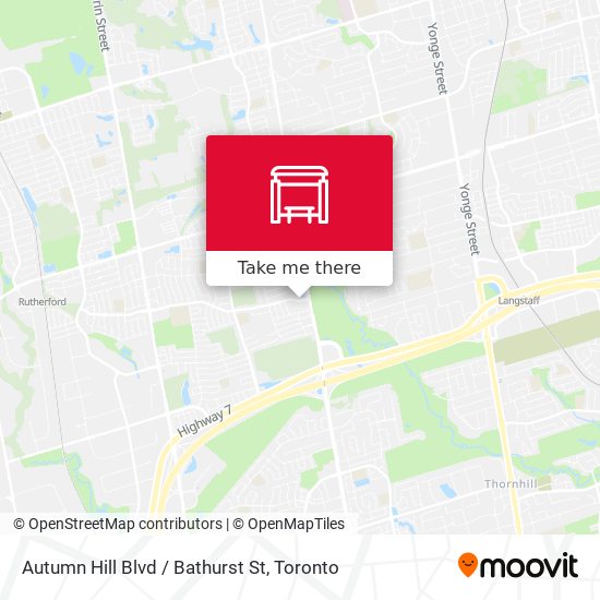 Autumn Hill Blvd / Bathurst St map