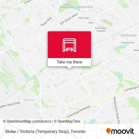 Stoke / Victoria (Temporary Stop) map