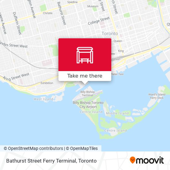 Bathurst Street Ferry Terminal map