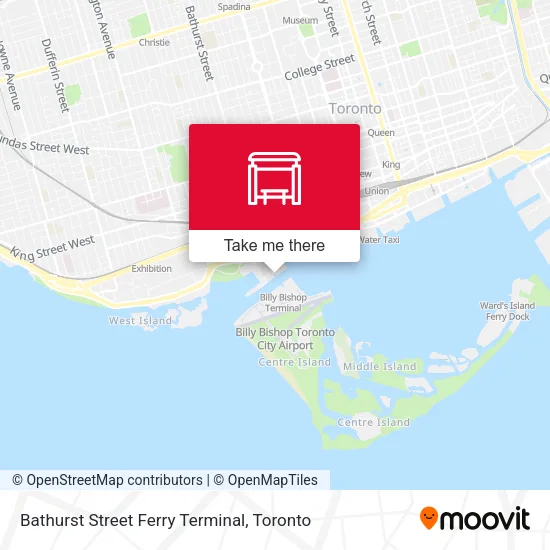 Bathurst Street Ferry Terminal map