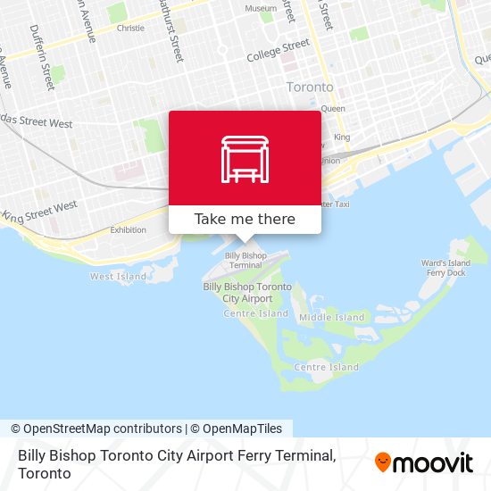 Billy Bishop Toronto City Airport Ferry Terminal map