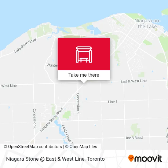 Niagara Stone @ East & West Line map