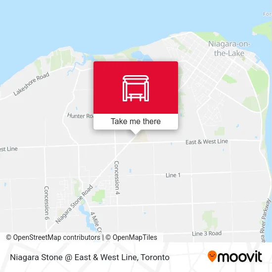 Niagara Stone @ East & West Line map