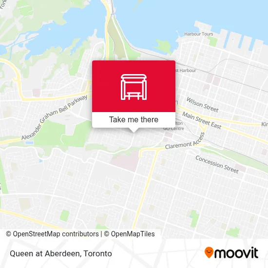 Queen at Aberdeen map