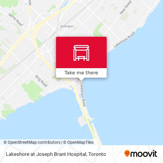 Lakeshore at Joseph Brant Hospital map