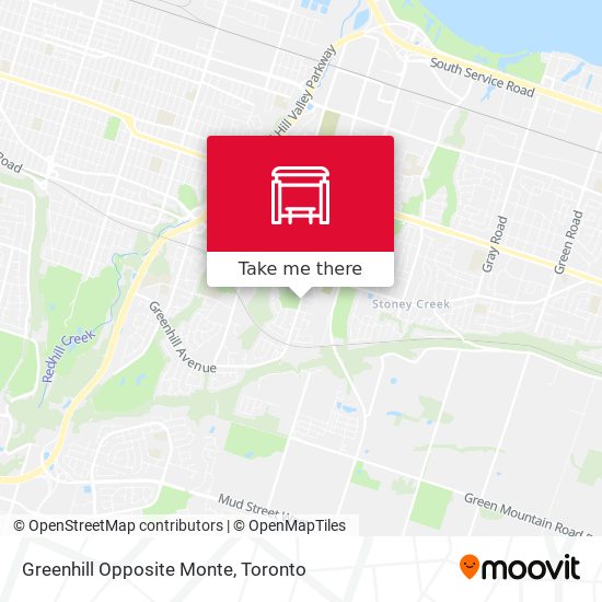 Greenhill Opposite Monte map