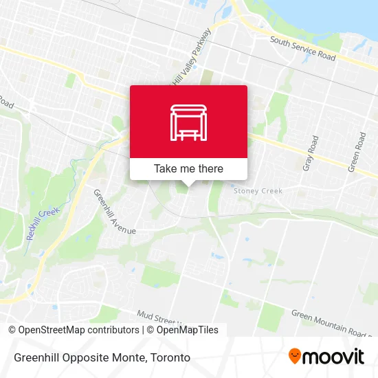 Greenhill Opposite Monte map