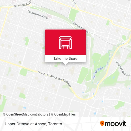 Upper Ottawa at Anson map