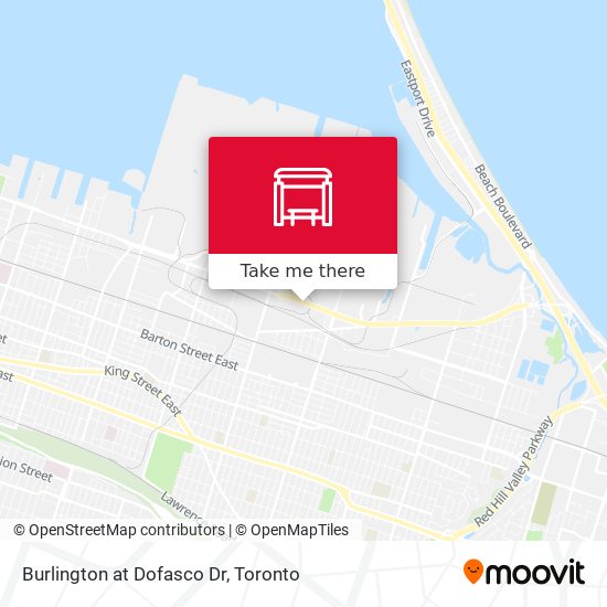 Burlington at Dofasco Dr map
