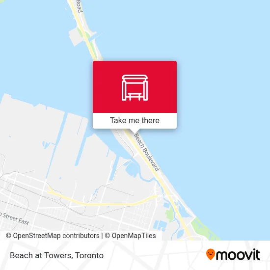 Beach at Towers map