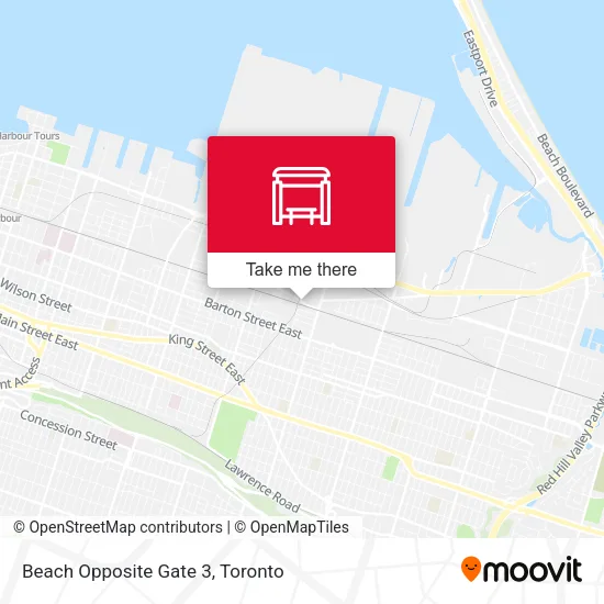 Beach Opposite Gate 3 map