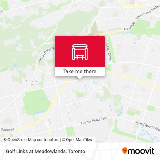 Golf Links at Meadowlands map
