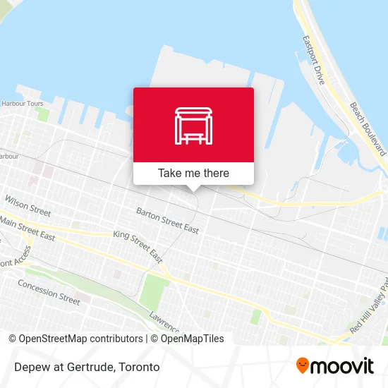 Depew at Gertrude map