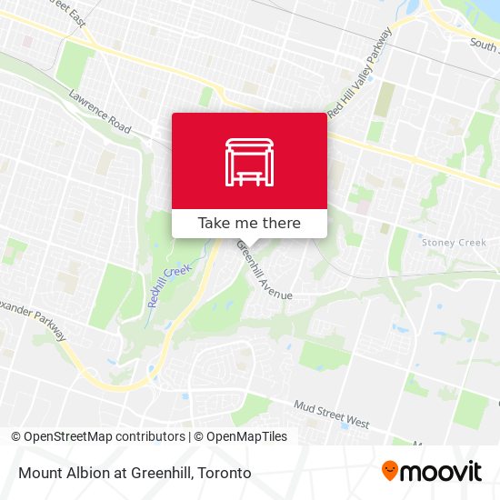 Mount Albion at Greenhill map