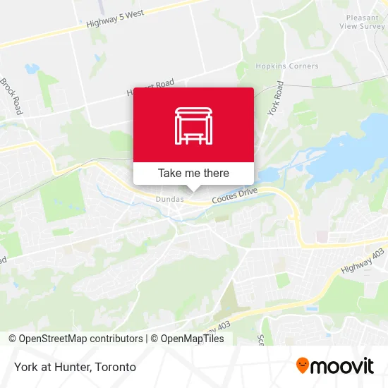 York at Hunter map