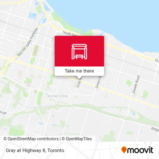 Gray at Highway 8 map