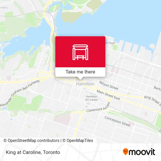 King at Caroline map