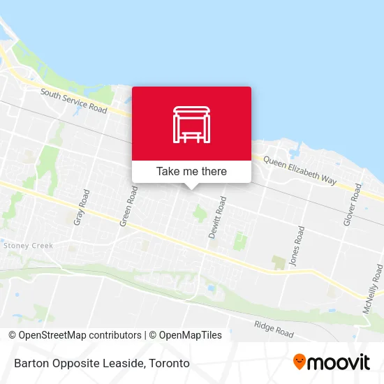 Barton Opposite Leaside map