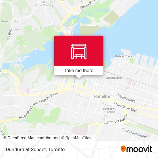 Dundurn at Sunset map