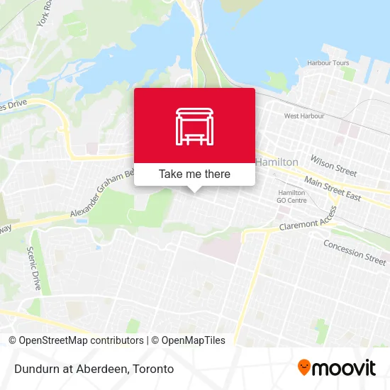 Dundurn at Aberdeen map