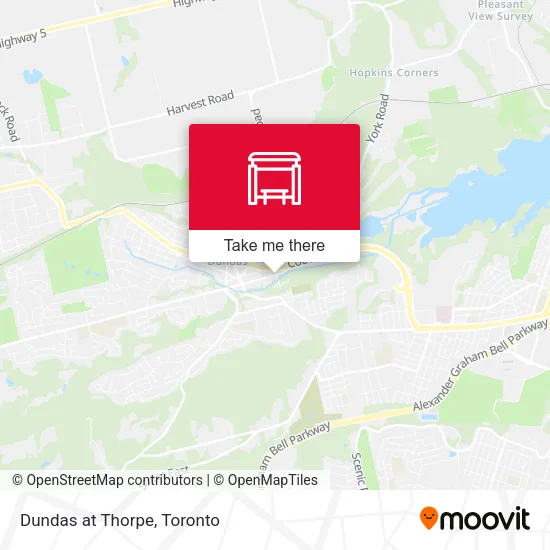 Dundas at Thorpe map