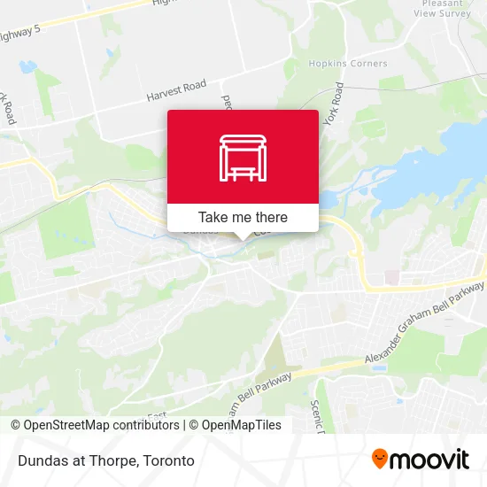 Dundas at Thorpe map