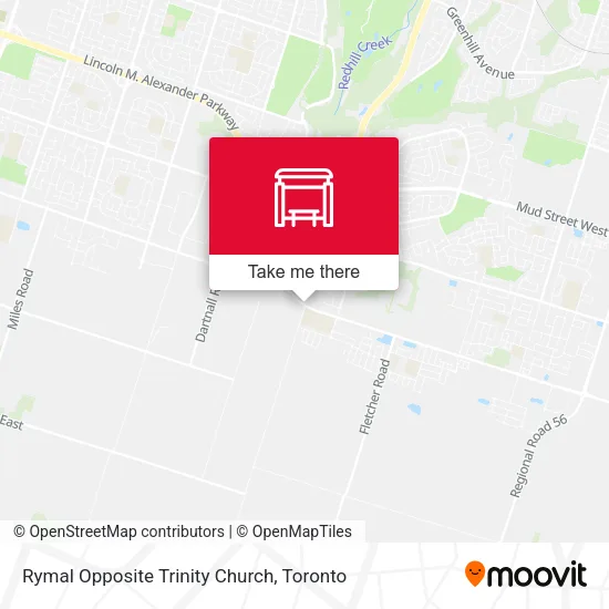 Rymal Opposite Trinity Church map