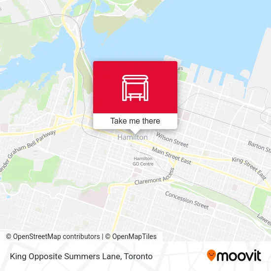 King Opposite Summers Lane map