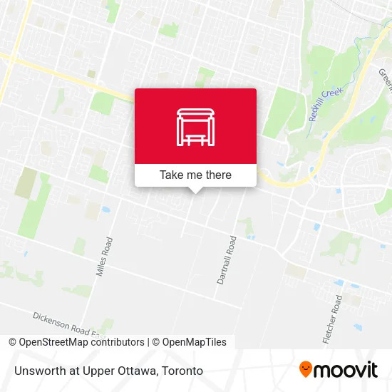 Unsworth at Upper Ottawa map