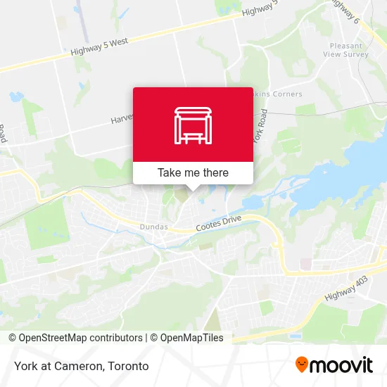 York at Cameron map