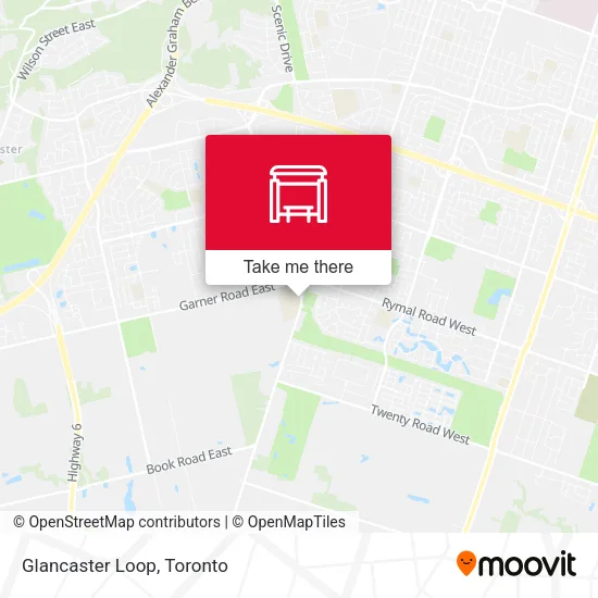 Glancaster Loop map
