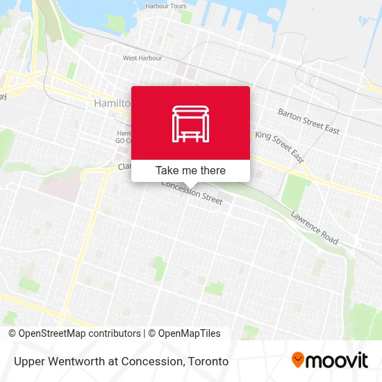 Upper Wentworth at Concession map