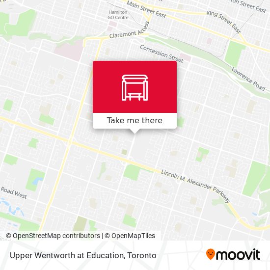 Upper Wentworth at Education map