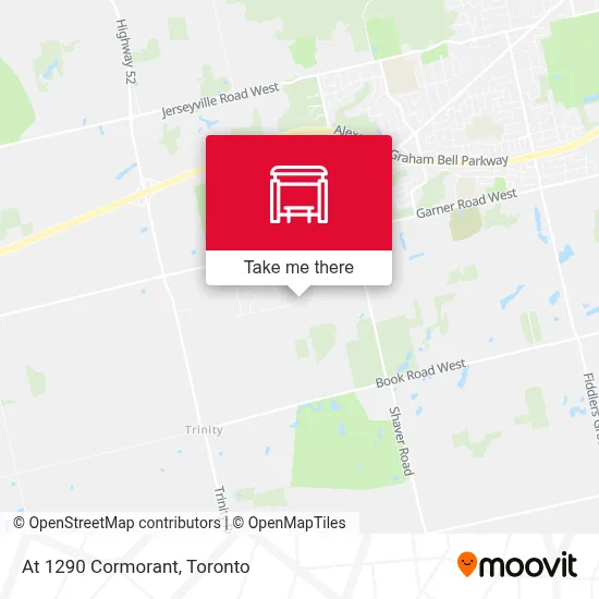 At 1290 Cormorant map