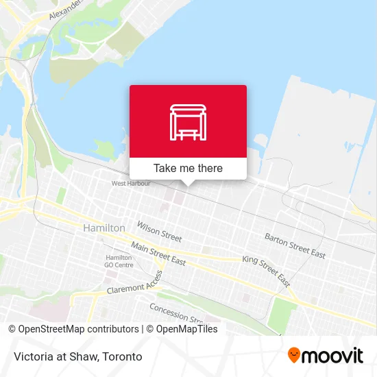 Victoria at Shaw map