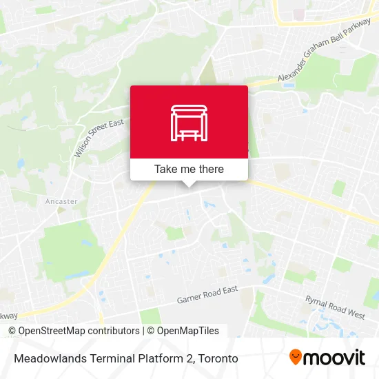 Meadowlands Terminal Platform 2 map