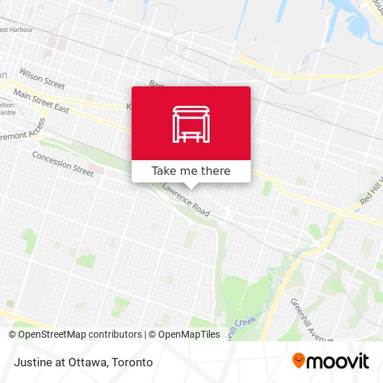 Justine at Ottawa map
