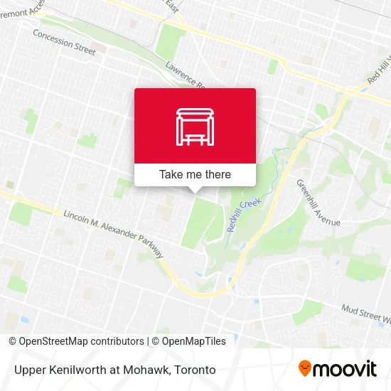 Upper Kenilworth at Mohawk map