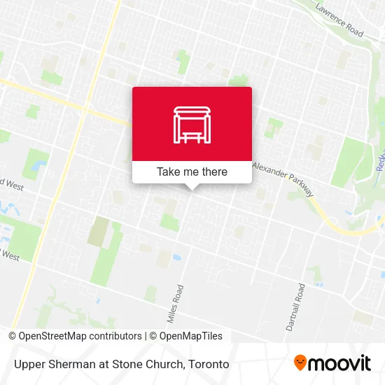 Upper Sherman at Stone Church map