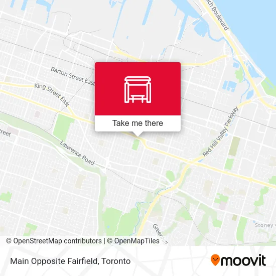 Main Opposite Fairfield map