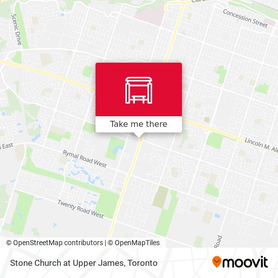 Stone Church at Upper James map