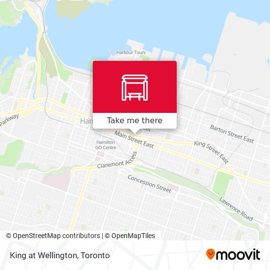 King at Wellington map
