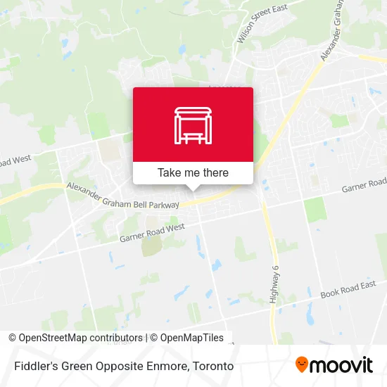 Fiddler's Green Opposite Enmore map