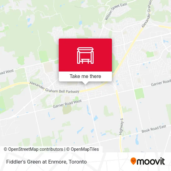 Fiddler's Green at Enmore map